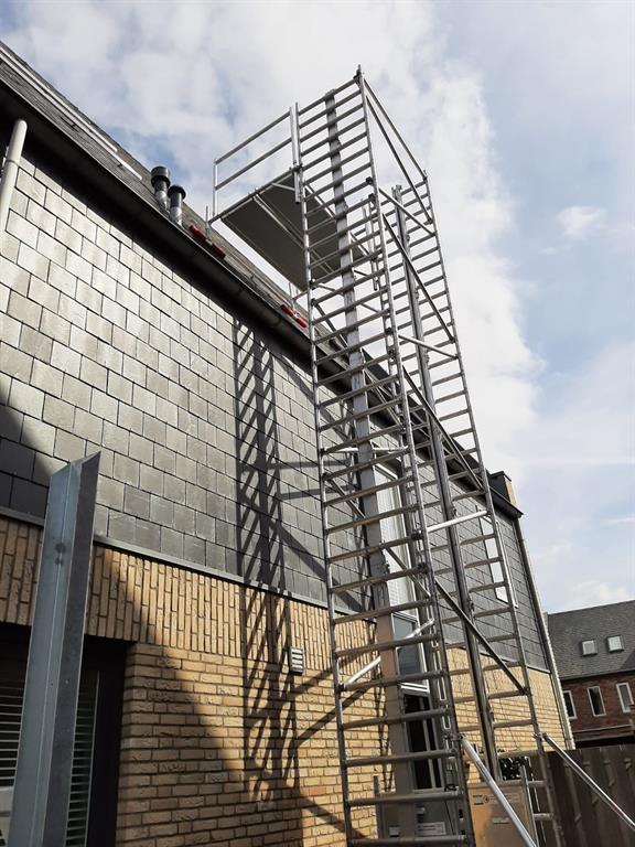Alulift uitwijkconsole 75–135 cm voor elektrische rolsteigerlift
